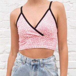 Brandy Melville Pink Cheetah Amara Tank